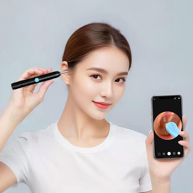 HD Smart Wireless Ear Endoscope Set with Luminous Ear Pick & 8 Accessories
