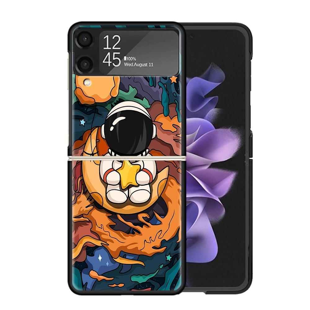 

Мультяшные Планета Астронавт Звезда Ракета Чехлы Для Samsung Galaxy Z Flip 4 5 6 7 3 Z Flip7 Flip6 Flip4 Flip5 Flip3 5G Жесткий Ударопрочный Samsung Z Flip 7