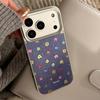 Kreativní pozlacený květinový kryt na telefon pro iPhone 16, iPhone 17 a iPhone 17 Pro Max
