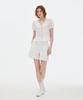 J By Lara V Open Closure Ruffle Detail Blouse_White