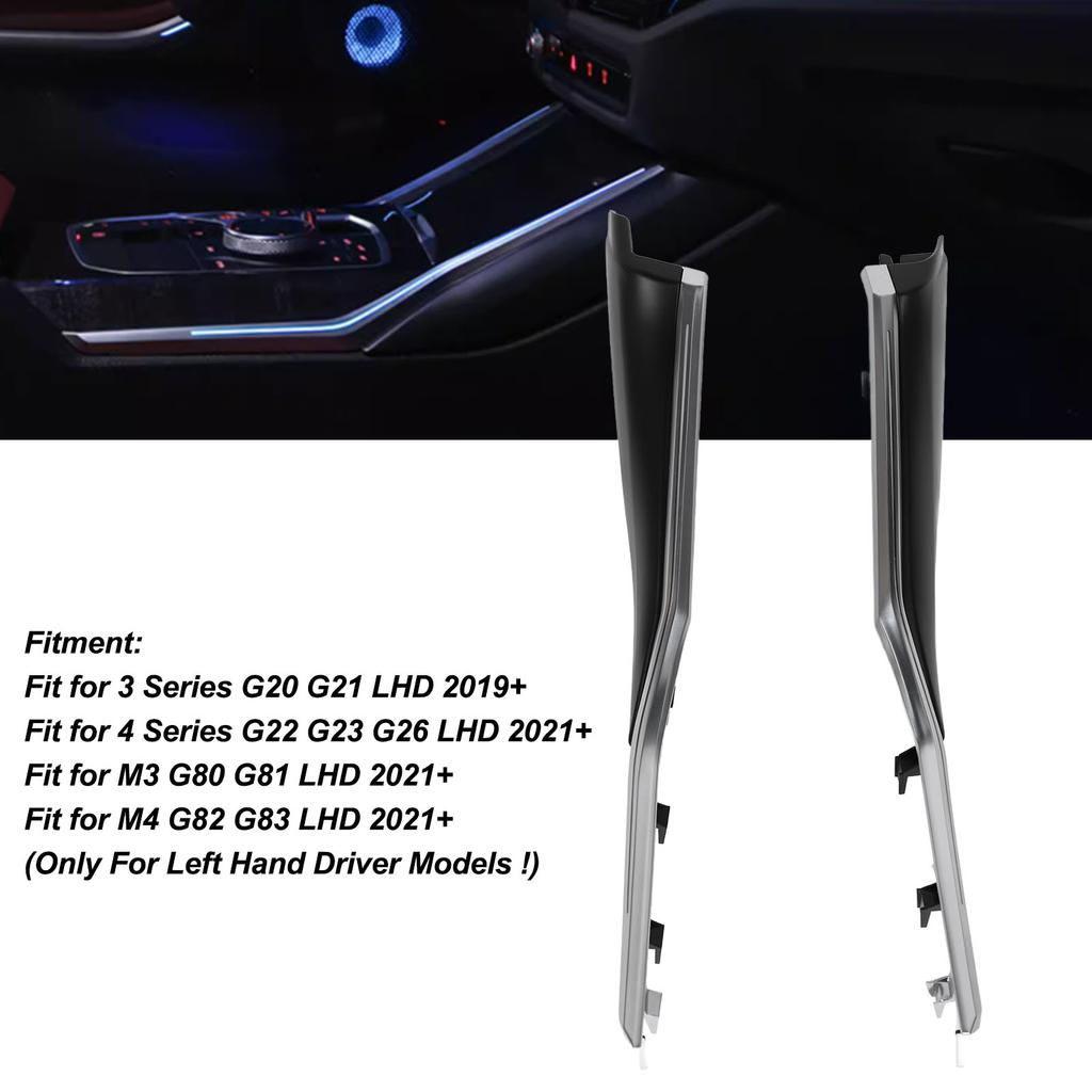 Center Console Trims LED Ambient Light for BMW 3 4 Series G20 G22 G23 G26 M3 G80 M4 G82 G83 LHD 2019 Onwards