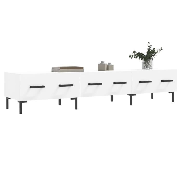 VidaXL TV Cabinet White 150x36x30 Cm Engineered Wood 829156