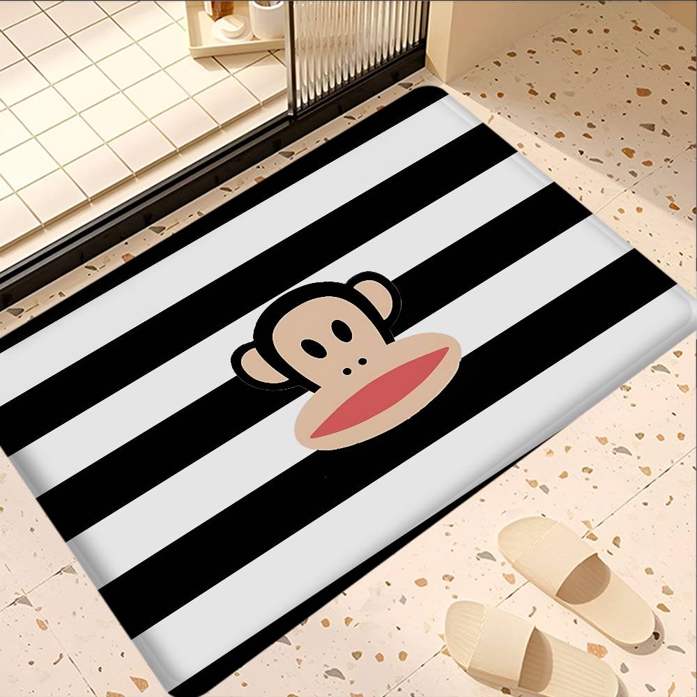 L-Luxurious P-Paul Frank Door Mat Nordic Style Bedroom Living Room Doormat Home Balcony Anti-Slip Alfombra