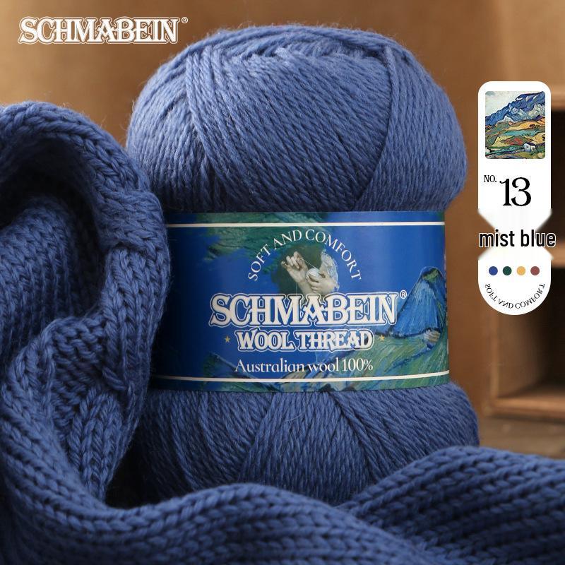 Medium-Thick Hand-Knitted Wool Yarn: Perfect for Sweaters, Cardigans, Scarves, and Felted Bags