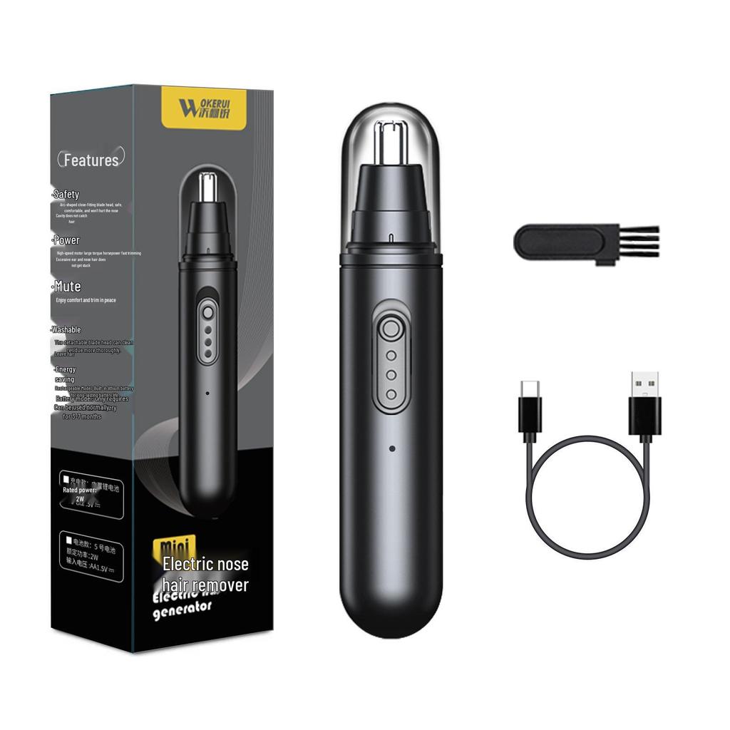 2-in-1 Electric Nose and Ear Hair Trimmer for Men