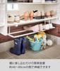 Yamazaki Jitsugyo Floating Telescopic Shoe Rack White Tower Telescopic Rack Shoe Rack Space Saving 5631 Approx. W45.5~80XD20.5XH15.5cm