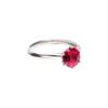 Bien Vetu Lab-Grown Ruby Ring 1 Carat Simple Prongs 139