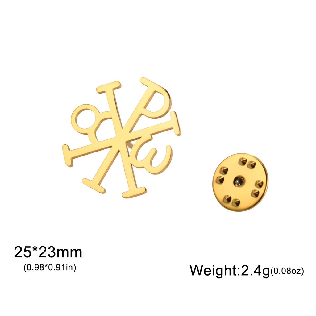 Lucktune Edelstahl Metall Pin Brosche Hexenknoten Flugzeug Ankh Kreuz Lebensbaum Broschen Für Männer Damen Hemd Abzeichen Geschenk
