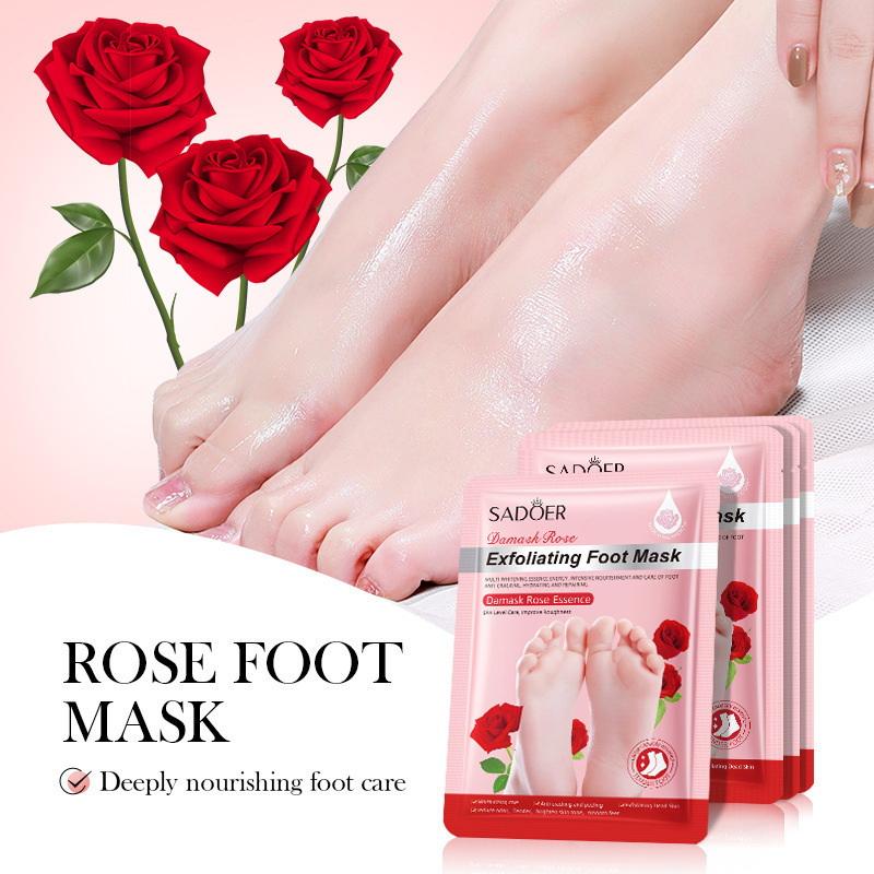 1Pairs Sadoer Plant Foot Mask Moisturizing Whitening Foot Peeling Mask Exfoliating Feet Pedicure Exfoliant Feet Skin Care