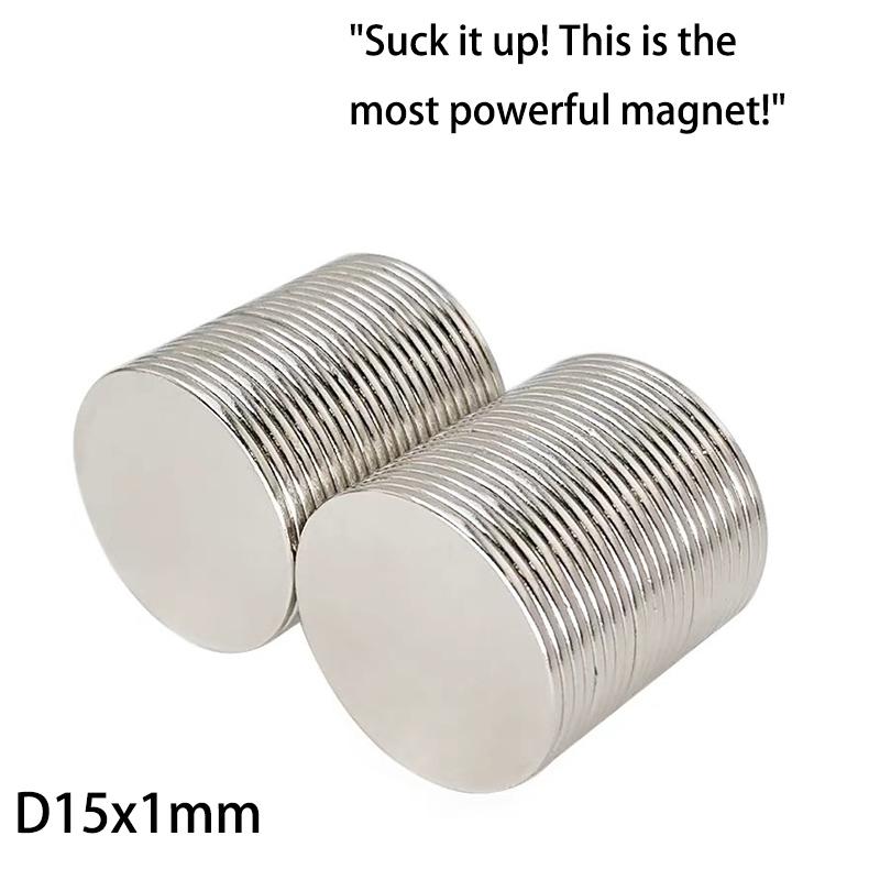 10/20pcs 15x1mm & 6x1mm Ultra-Thin Magnets - Large and Small Slim Discs for Invisible Mounting
