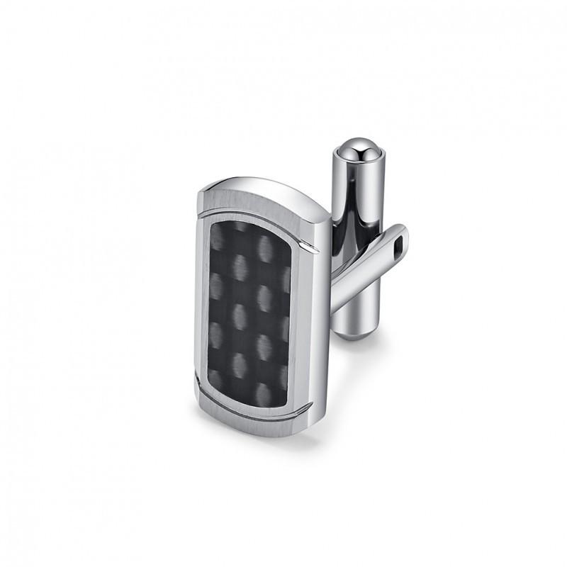 Men s Suit Cufflinks Simple French Carbon Fiber Light Luxury High-end Accessories Titanium steel