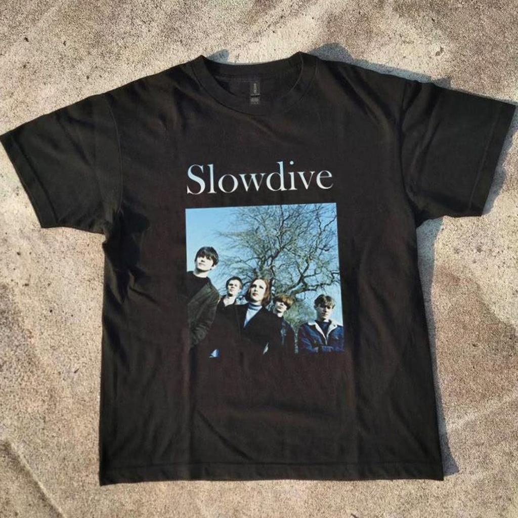Slowdive Band T-Shirt, 90er Indie Rock Grafik-T-Shirt