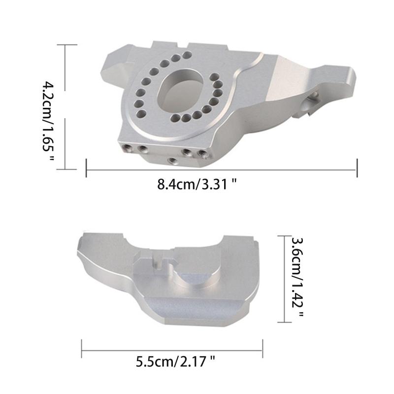 Aluminum Alloy Motor Mount Heat Sink Base Bracket Upgrades Parts for TRX4 T4 1/10 RC Crawler Car Accessories