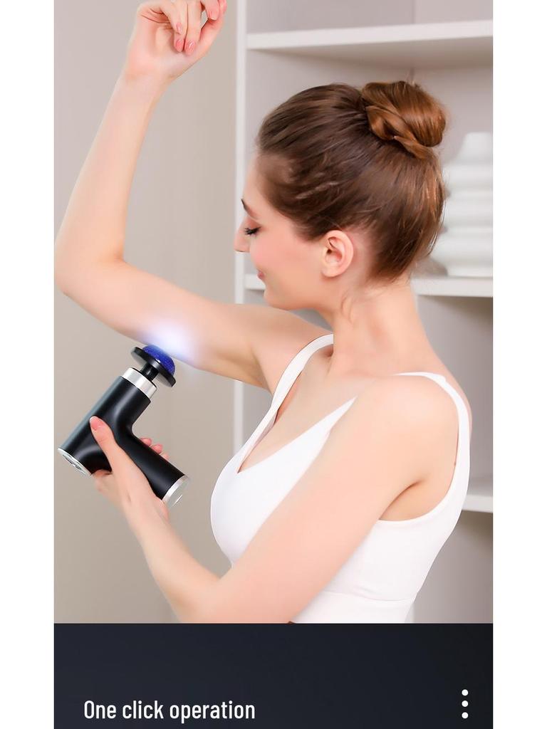 Multifunctional Hot & Cold Mini Fascia Massage Gun with Charging and Compression