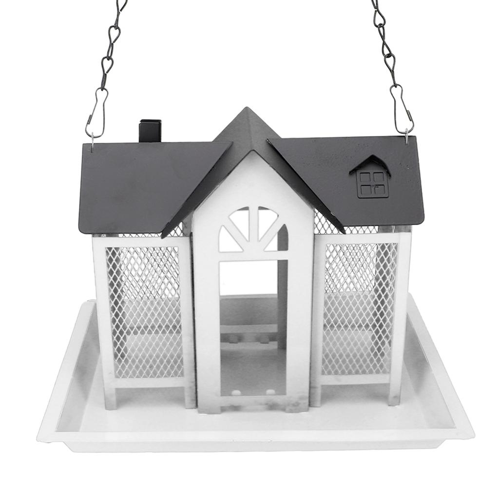 Bird Feeder House for Outside Mesh Wild Bird Feeder Large Capacity Weatherproof Bird Feeding Station Hanging for Garden Yard   Proof