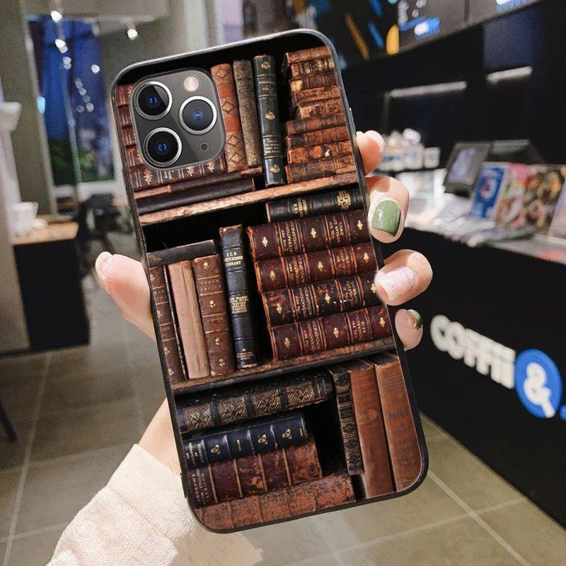 Library Books Card Phone Cover For Iphone 12pro 13pro 11pro Max 5s SE 2020 6splus 7 8plus X Xr Xsmax 12mini 13mini Cases Coque