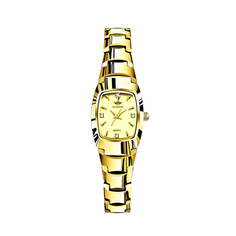 Stylish Korean Women's Waterproof Square Watch - Elegant and Trendy Design