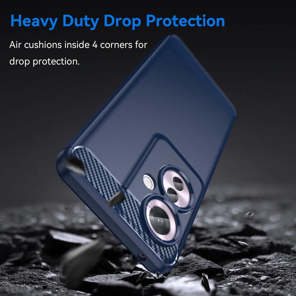 Phone Case For Oppo F25 Pro 5g ,flexible Tpu Fiber Protective Cover For Oppo F25 Pro 5g