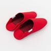 Babouche Canvas Medium Cardinal Red HOME Shoes, (23-25cm), [ABE SHOES]