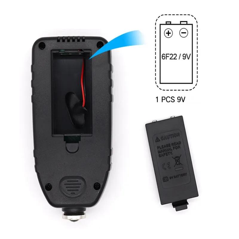 Coating Thickness Gauge High Precision Iron Aluminum Dual Use Automotive Paint Film Tester Car Metal Wall Inspection No battery
