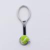 Colorful Tennis Racket Keychain Set: Sports Accessory & DIY Jewelry Ornament