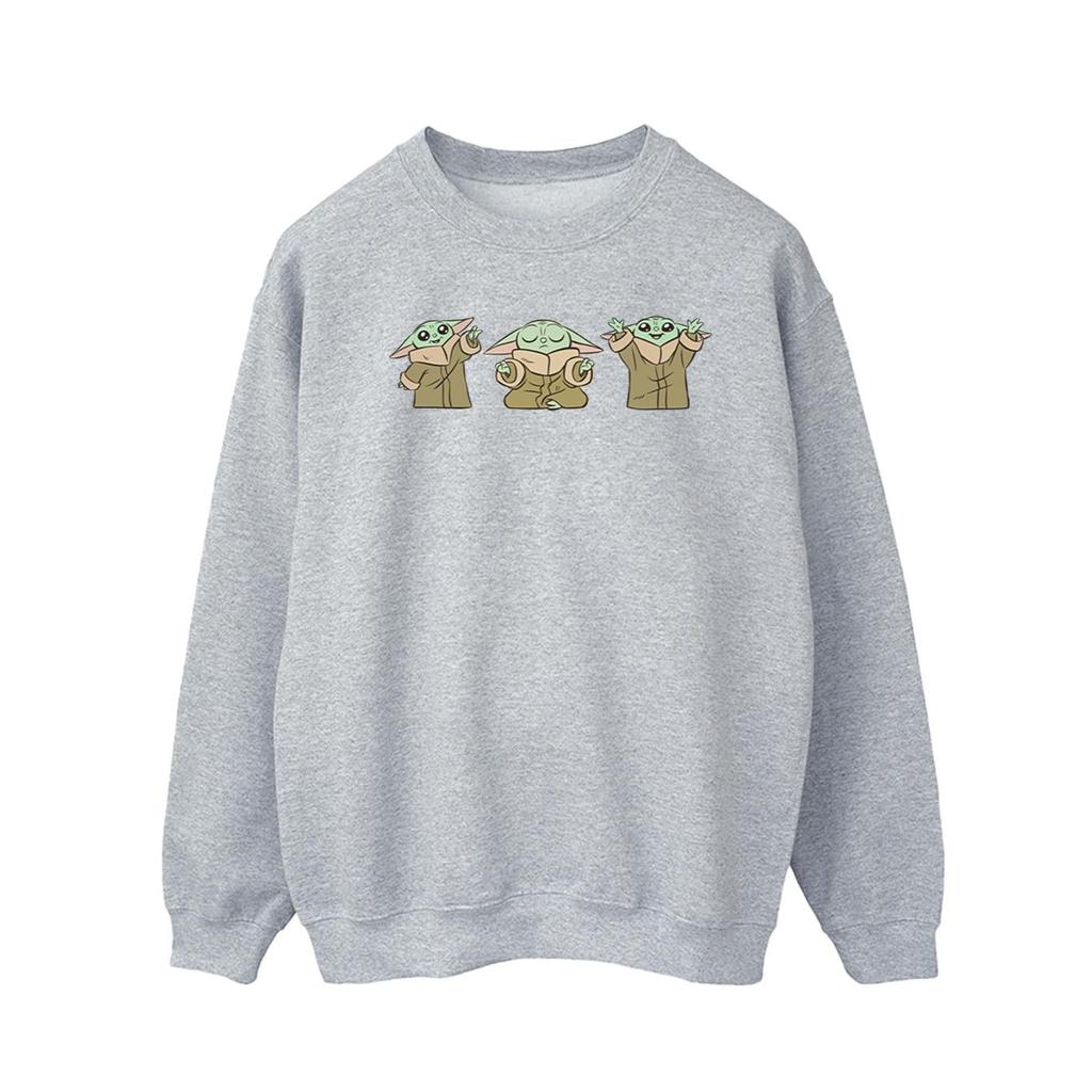 STAR WARS Mens The Mandalorian Grogu Poses Sweatshirt