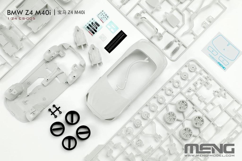 Meng Model 1/24 scale BMW Z4 M40i plastic model MCS005 molded color