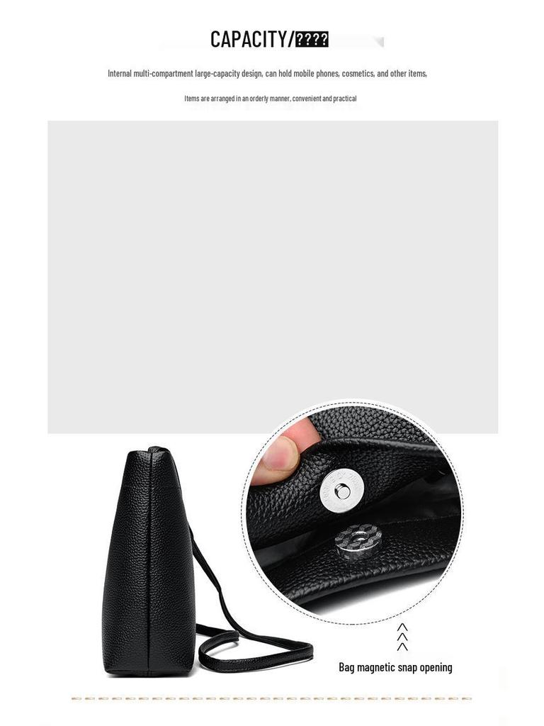 2025 Women's Minimalist Soft Leather Crossbody Backpack - Lightweight and Versatile Phone Bag