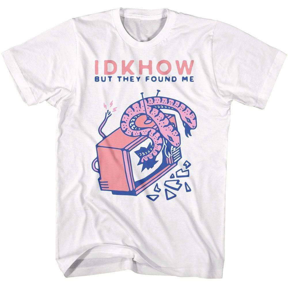 iDKHOW Double Snake White Music T-shirt Tops Tees Men's Women's Unisex
