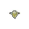 Yellow Drop Moissanite Pear Shape Engagement Ring - European & American Style Women's Colored Diamond Ring