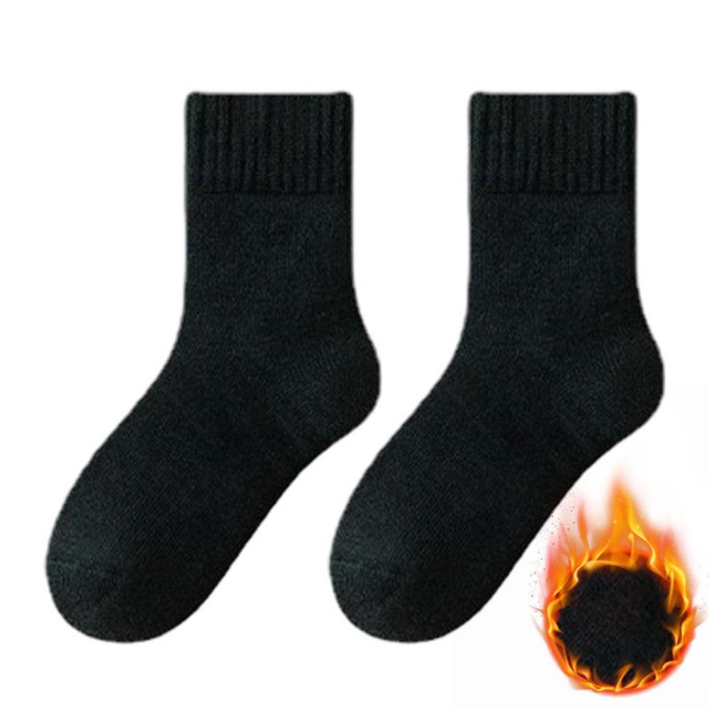 New Polyester Cotton Winter Warmer Thicken Sock Medium Tube Sock Thermal Wool Cashmere Snow Socks Seamless Sleeping Socks