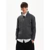 Blaexit American Retro Cable Knit Half-Zip Sweater for Men, Autumn and Winter Casual Lazy Cashmere Base Knitwear