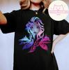 Frozen 2 Elsa Two Tone Gradient Portrait Shirt Elsa Princess