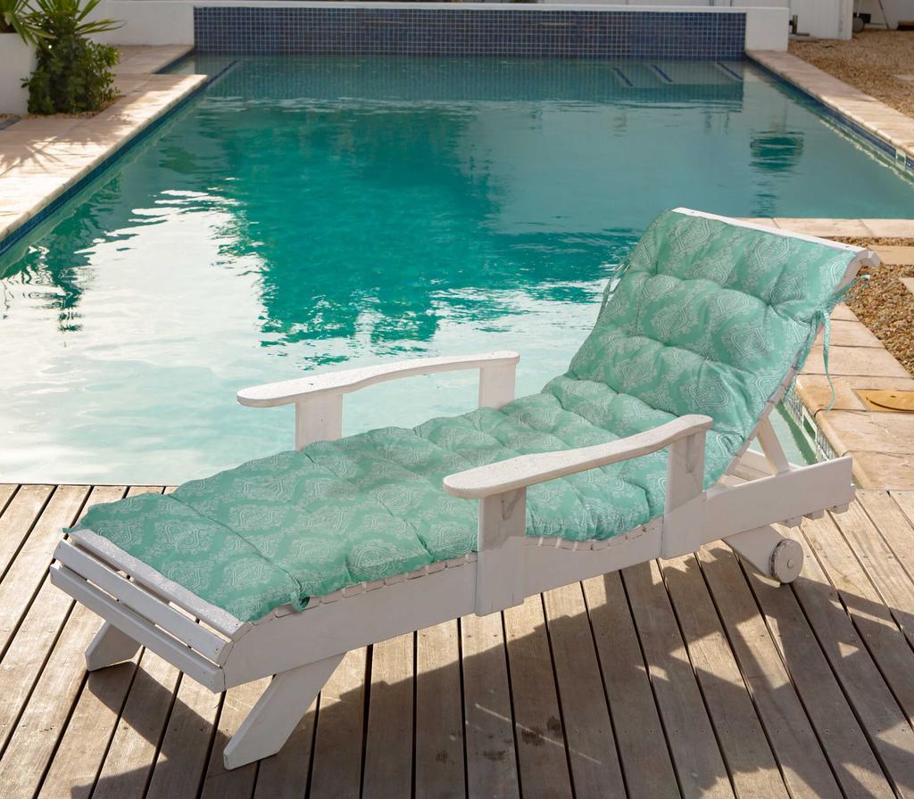 Vargottam Printed Rocking Chair Sofa Cushion With Ties  Chaise Recliner Quilted Thick Padded Seat Cushions Recliner Garden Outdoor