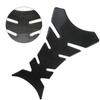 Motorcycle Fuel Tank Sticker Carbon Fiber Style Skull Shaped Gas Tank Protector Decal Pad