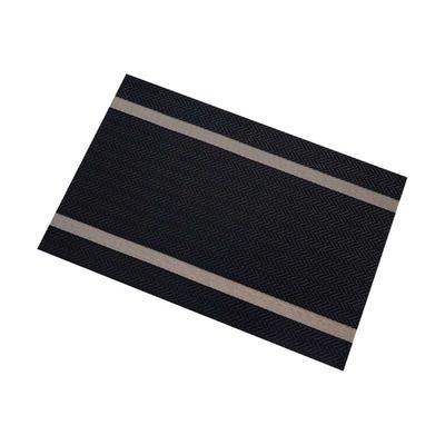 Modern Style Striped PVC Table Mat Placemats Stain Resistant Bowl Cup Dish Coaster Insulation Anti-Skid Waterproof Mats