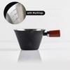 V-shaped Spout Coffee Espresso Cup Wooden Handle Coffee Extract Cup Coffee Measuring Cup  Home