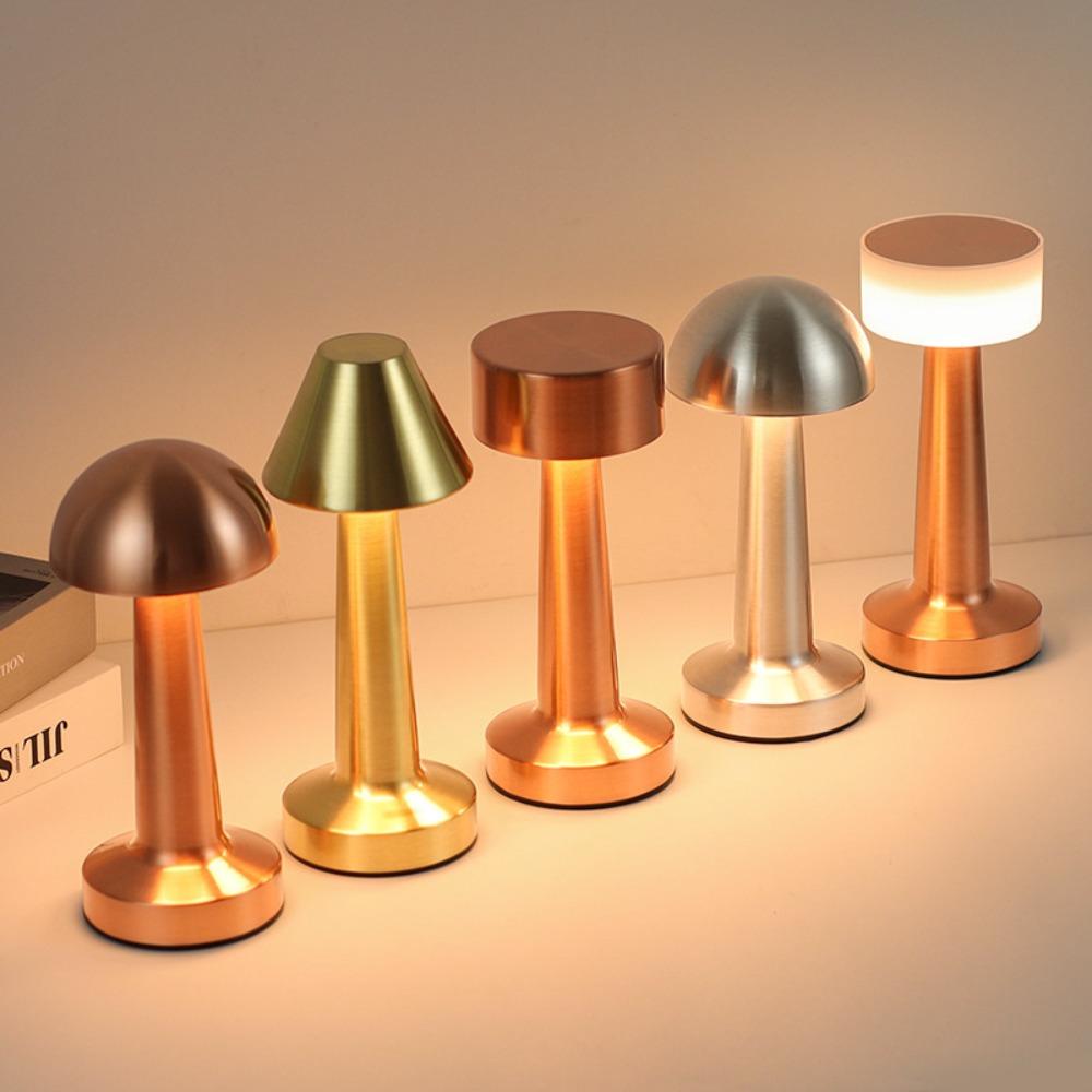 Retro Led Night Lights 3 Color Indoor Lighting Creative Led Table Lamp  Hotel Bar Coffee Table