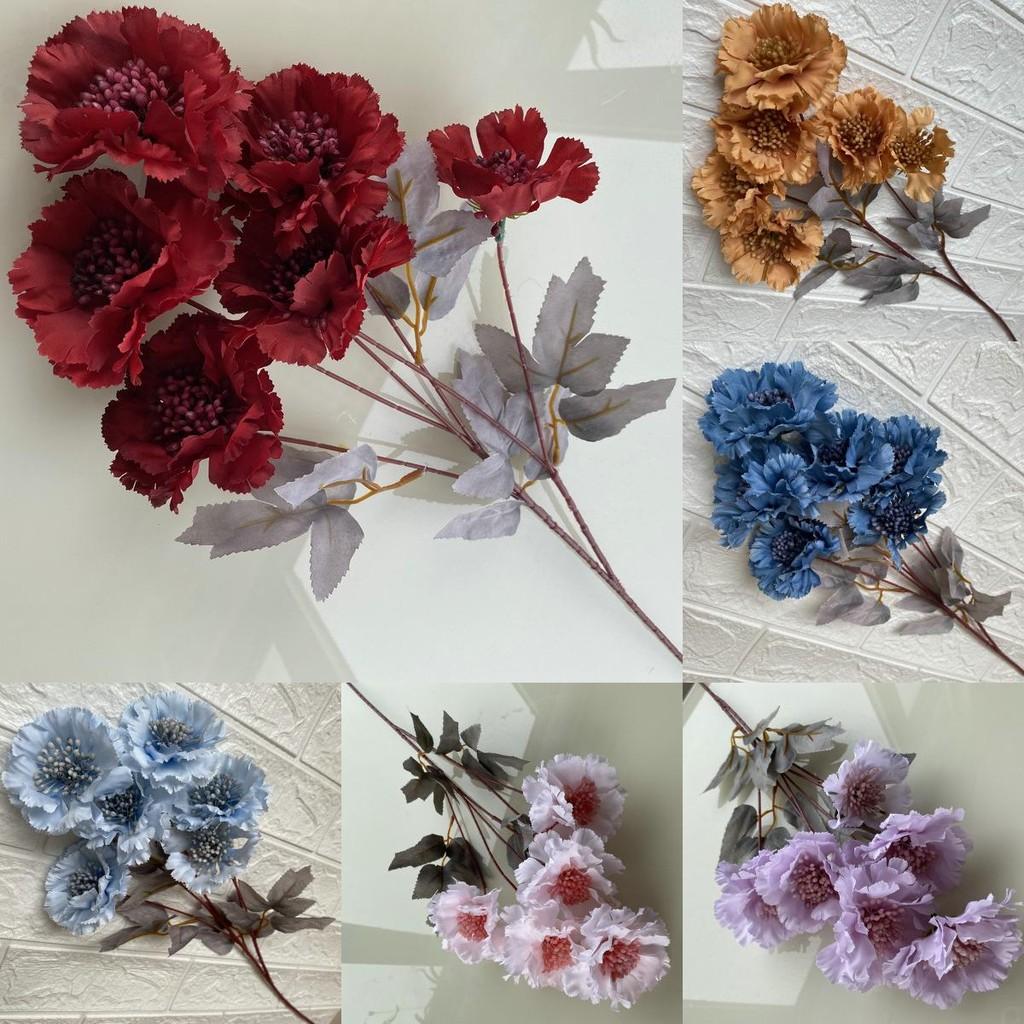 Flowers Silk Wedding 6 Branches Floral Arrangement Venue Home Decoration Gift