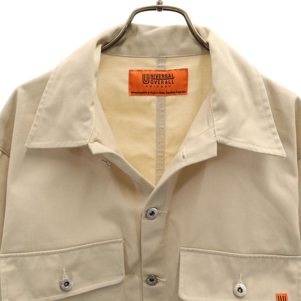 UNIVERSAL OVERALL Work Jacket M Beige Men's Used