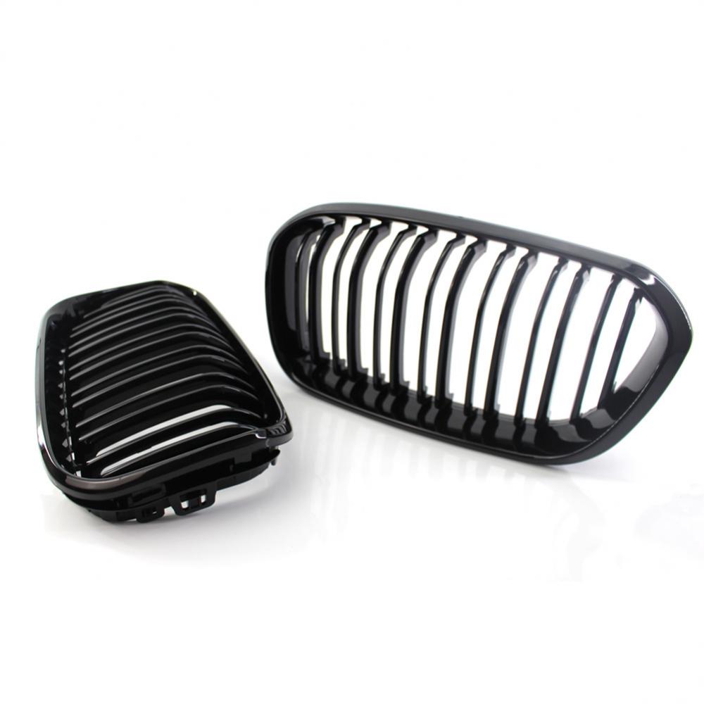 Fashion Double Slat Replacement Grille For Bmw 1 Series F20 F21 Lci 120i 2016 2017 Car Front Bumper Grilles Kidney Racing Grill