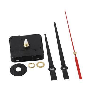 DIY 24 Hour Quartz Clock Movement Replacement Kit with Metal Hour Minute and Second Hands for Wall Clock Projects