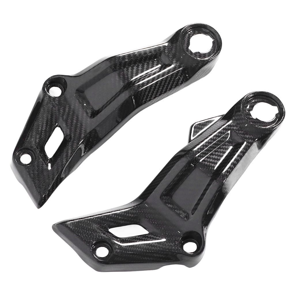 2pcs 3K Carbon Fiber Motorcycle Side Frame Cover Decorative Covers Replacement for MT?07 2013?2016