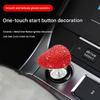 Car Push Start Button Heart Shape Engine Start Buttons Cover Automotive Decorative lgnition Switches Rocker Lever