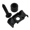 Musiclily Pro 16mm Corrugated Steel String Guide for Stratocaster Electric Guitars and Black Basses,