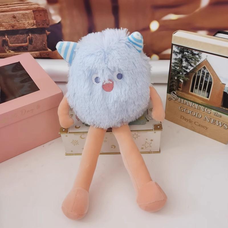 New Little Monster Plush Toy, Cartoon Big-eyed Monster Doll, Doll Explosive Shanghai Style Elf Little Monster Pillow