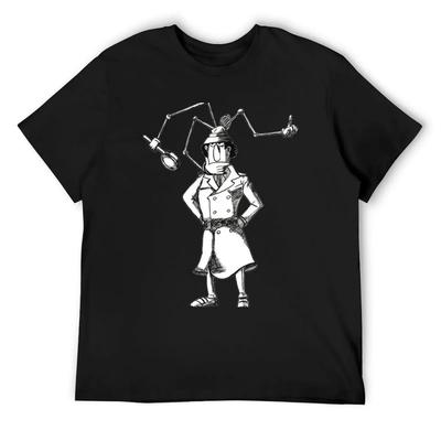 Inspector Gadget T-Shirt Oversized T Shirt Clothing Funny Shirt Cotton Men Tshirt