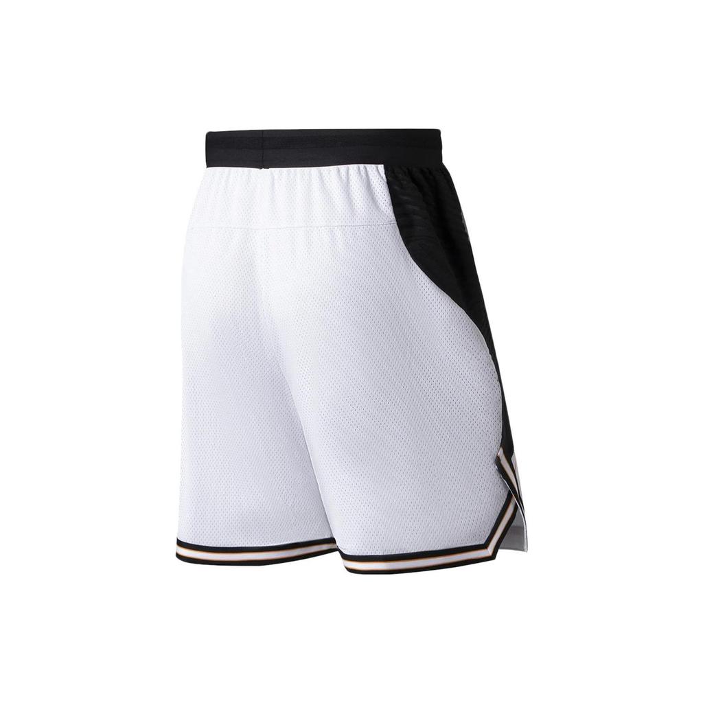 Li-Ning Professional Series Color Block Letter Print Basketball Shorts Men Shorts White AAPS121-2