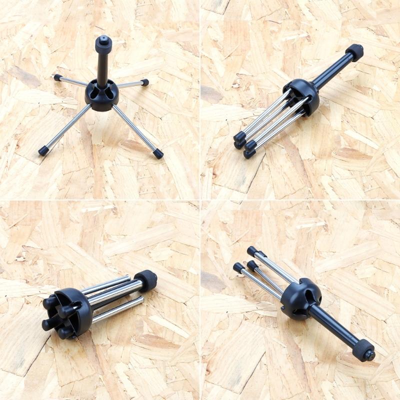 Foldable Flute Stand 4-Leg Holder Clarinet Rest Rack Musical Instrument Parts