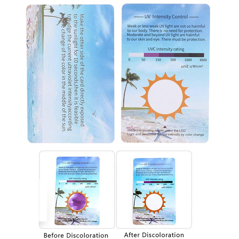 10Pcs Uvb Test Card Reptiles Terrarium Uv Light Lamp Life Effective Tests Pet
